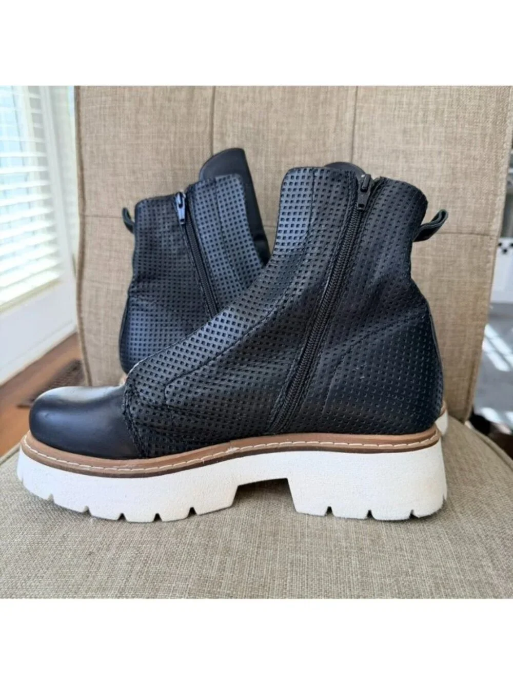 Patrizia Bonfanti Kuni Leather Ankle Boots Women’s Size 39.5 Black
